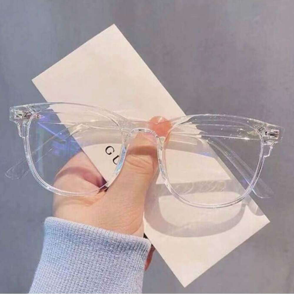 NWOT - Stylish Clear Frame Square Round Blue Light Blocking Eyeglasses 👓